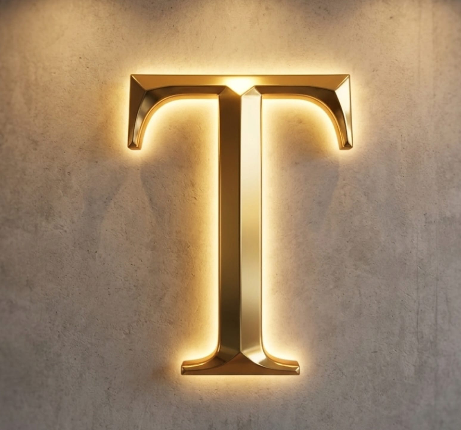 Taylored Dezign gold T logo mark